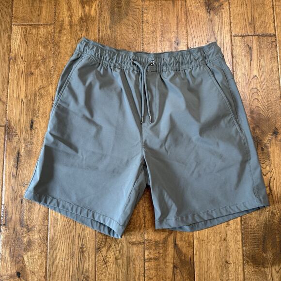 Member's Mark Other - Member’s Mark Men's Tech Shorts Olive Green Elastic Waist Drawstring Size M